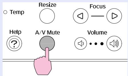 EPSON EMP-835 - Appuyez sur la touche [A/V Mute]. - 2