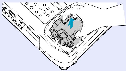 EPSON EMP-835 - Sortez la lampe usagée. - 1