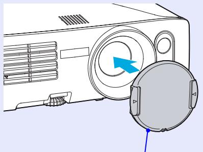 EPSON EMP-835 - Remettez en place le cache d'objectif. - 1