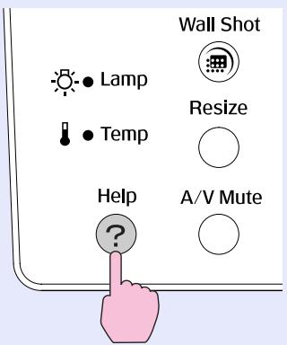 EPSON EMP-835 - Appuyez sur la touche [Help]. - 2