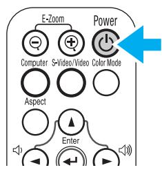 EPSON EMP-S1 - Appuyez sur la touche [Power]. - 2
