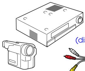 EPSON EMP-S1 - Reproduction du son provenant de l'équipement video - 1