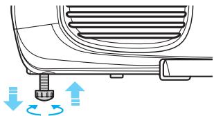 EPSON EMP-S1 - Réglage de l'angle de projection - 5