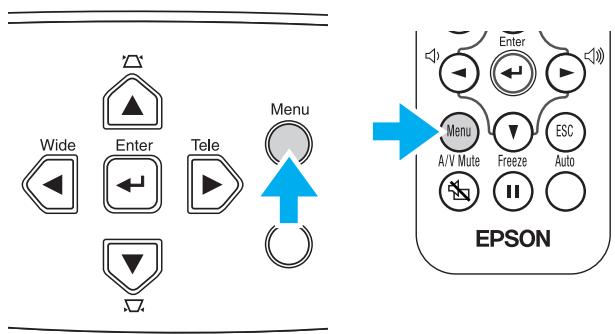 EPSON EMP-S1 - Appuyez sur la touche [Menu] - 1