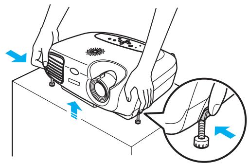 EPSON EMP-S1 - Réglage de l'angle de projection - 3