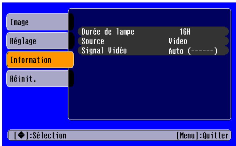 EPSON EMP-S1 - ■ Menu Informations - 2
