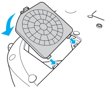 EPSON EMP-S1H - Replacez le couvercle du filtre à air. - 1