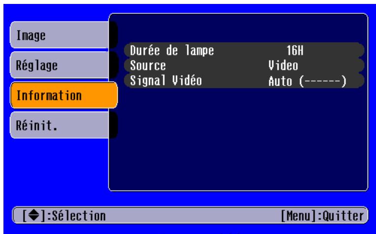 EPSON EMP-S1H - ■ Menu Informations - 2