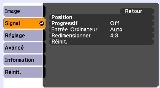 EPSON EMP-S4 - Menu "Signal" - 2