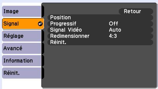 EPSON EMP-S4 - Menu "Signal" - 3