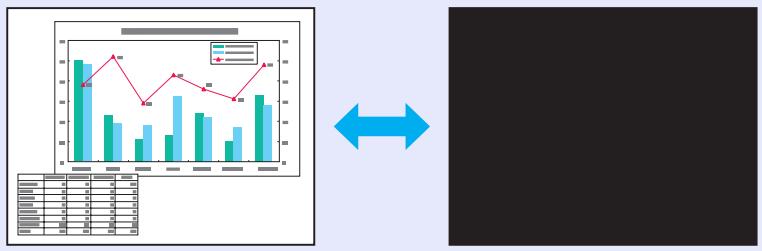 EPSON EMP-S4 - Interruption temporaire de l'image et du son (Pause A/V) - 1