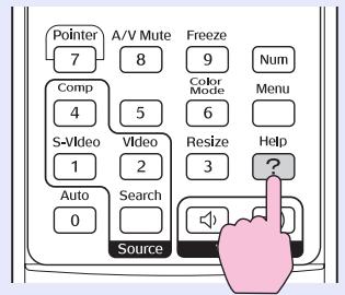 EPSON EMP-S4 - Affichez le menu Aide. - 1
