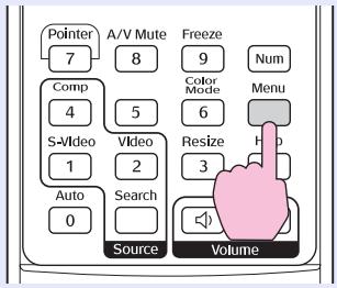 EPSON EMP-S4 - Dans le menu de configuration, Sélectionnez "Réglage" - "Blocage fonctionne". - 1