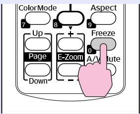 EPSON EMP-S5 - Maintenez le bouton [Freeze] enforcé pendant environ 5 secondes. - 1