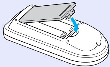EPSON EMP-S5 - Replacez le couvercle du compartmente à piles. - 1