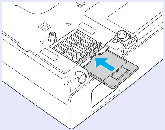EPSON EMP-S5 - Installez le nouveau filtré à air. - 1