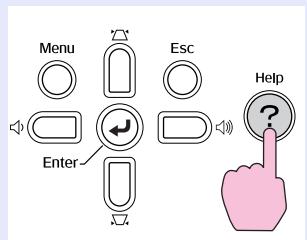 EPSON EMP-S5 - Appuyez sur le bouton [Help]. - 2