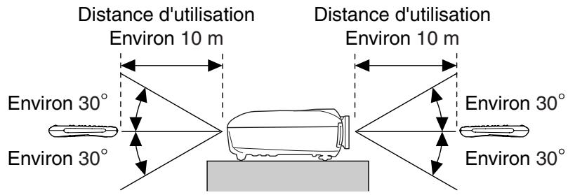 EPSON EMP-TW700 - Utilisation de la télécommande - 2