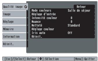 EPSON EMP-TW700 - Remise à zéro du compteur d'heures d'utilisation de la lampe - 1