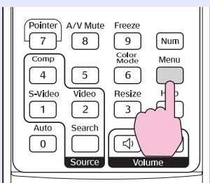 EPSON EMP-X3 - Dans le menu de configuration, Sélectionnez "Réglage" - "Blocage fonctionne." - 1