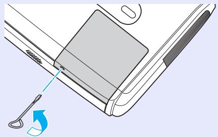 EPSON EMP-X3 - Attendez que la lampe ait refroidi, puis retirez le couvercle de la lampe du dessus du projecteur. - 1