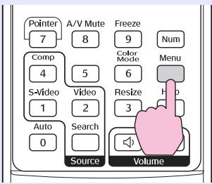 EPSON EMP-X3 - Sélectionnez "Signal" dans le menu de configuration, puis sélectionnez "Alignement". - 1