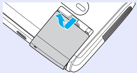 EPSON EMP-X3 - Attendez que la lampe ait refroidi, puis retirez le couvercle de la lampe du dessus du projecteur. - 2