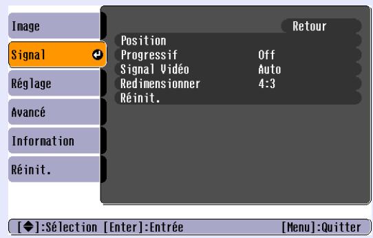 EPSON EMP-X3 - Menu "Signal" - 3