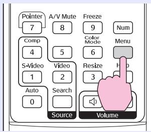EPSON EMP-X3 - Sélectionnez "Réinit." dans le menu de configuration, puis sélectionnez "Reinitial. duree lampe". - 2