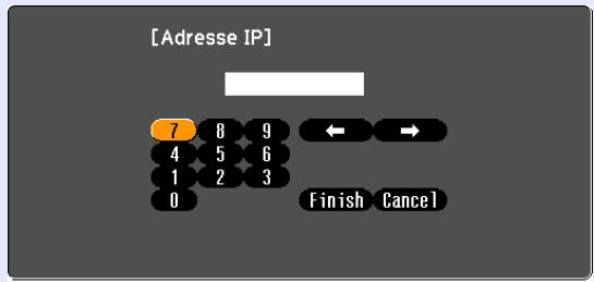 EPSON EMP-X56 - Menu Réseau (EMP-83/822 uniquement) - 3