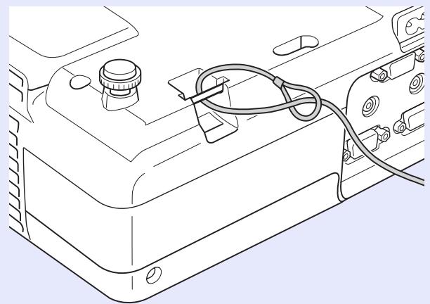 EPSON EMP-X56 - Installation du câble antivol - 1