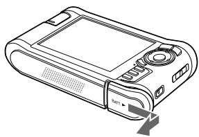 EPSON P-3000 - Mise en place de la batterie - 1