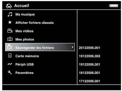 EPSON P-3000 - Copie à partir du dossier sauvegarde fichiers ou carte mémoire - 1