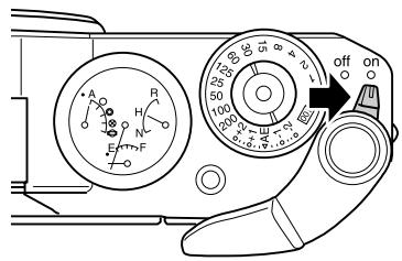 EPSON R-D1 - Configuration de votre appareil photo - Mise sous tension de l'appareil photo - 1