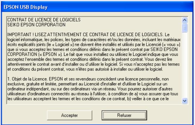 EPSON EB-1730W - L'installation du pilote démarre automatiquement. - 1
