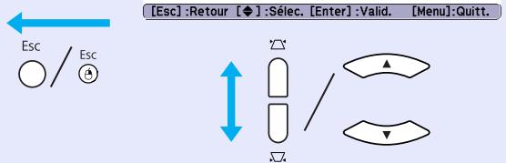 EPSON EB-S62 - Utilisation du menu de configuration (pour eb-w6) - 11
