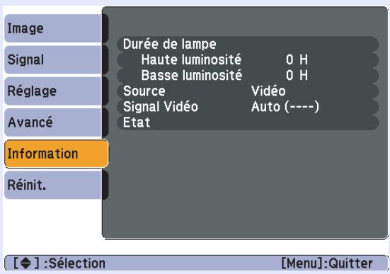 EPSON EB-W6 - Signal provenant de l'image d'ordinateur/video composantes/image HDMI (EB-W6 uniquely) - 2