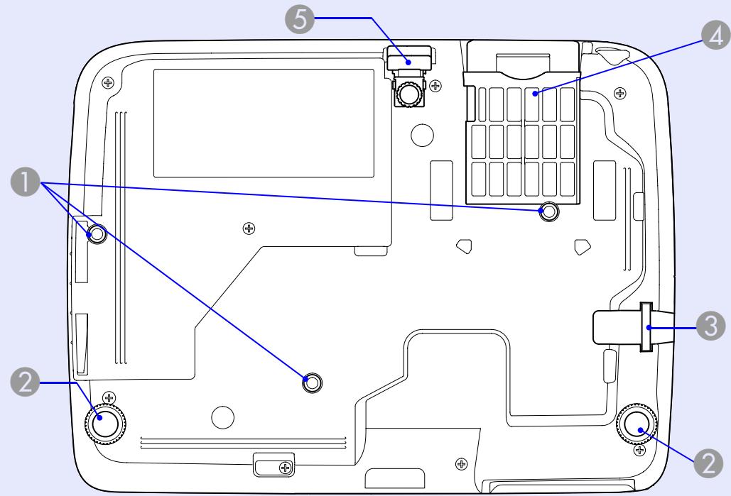 EPSON EB-W6 - Dessous - 1