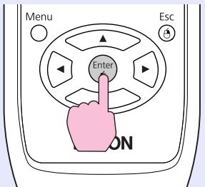 EPSON EB-X6 - Confirmez la sélection. - 1