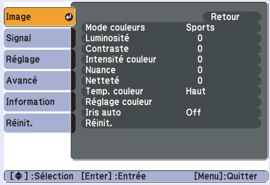 EPSON EB-X6 - Menu Image - 2