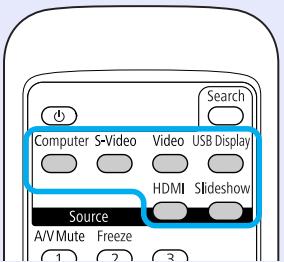 EPSON EB-X6 - Bascule directe par la télécommande (EB-W6 uniquement) - 1