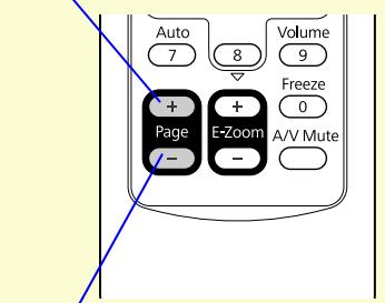 EPSON EB-X6 - Pour afficher la diapositive précédente/suivante dans un diaporama PowerPoint - 2