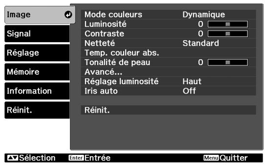 EPSON EH-TW3800 - Afficher un menu - 1