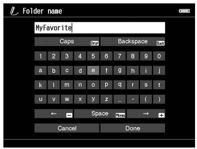 EPSON P-7000 - Modification du nom d'un fichier ou d'un dossier - 1