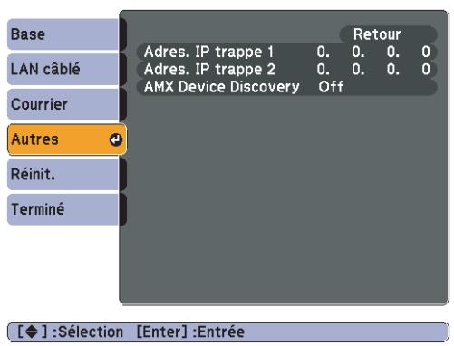 EPSON EB-1830 - Menu Autres - 1