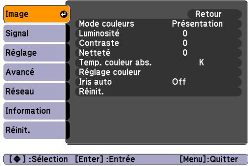 EPSON EB-1830 - Menu Image - 1