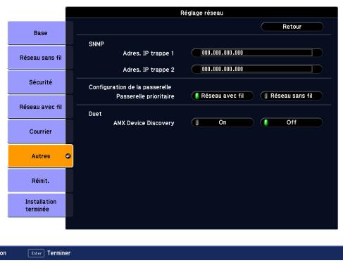EPSON EB-1830 - Menu Autres - 1