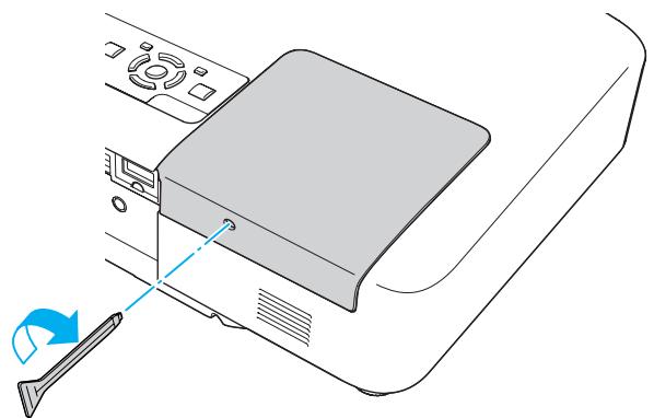 EPSON EB-1830 - Replacez le Couvercle de la lampe. - 1