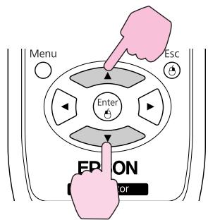 EPSON EB-1915 - Utilisation de la télécommande - 1