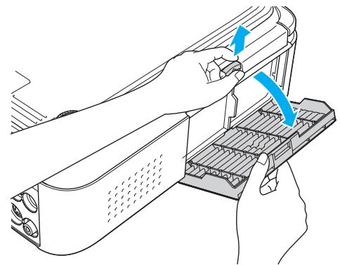 EPSON EB-1915 - Ouvrez le couvercle du filtré à air. - 1